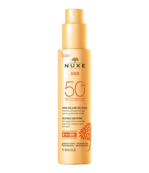 NUXE | SUN SPRAY SOLAIRE DÉLICIEUX HAUTE PROTECTION SPF50 VISAGE ET CORPS